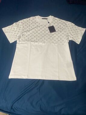 Louis Vuitton White Monogram Short Sleeve Crewneck Tee